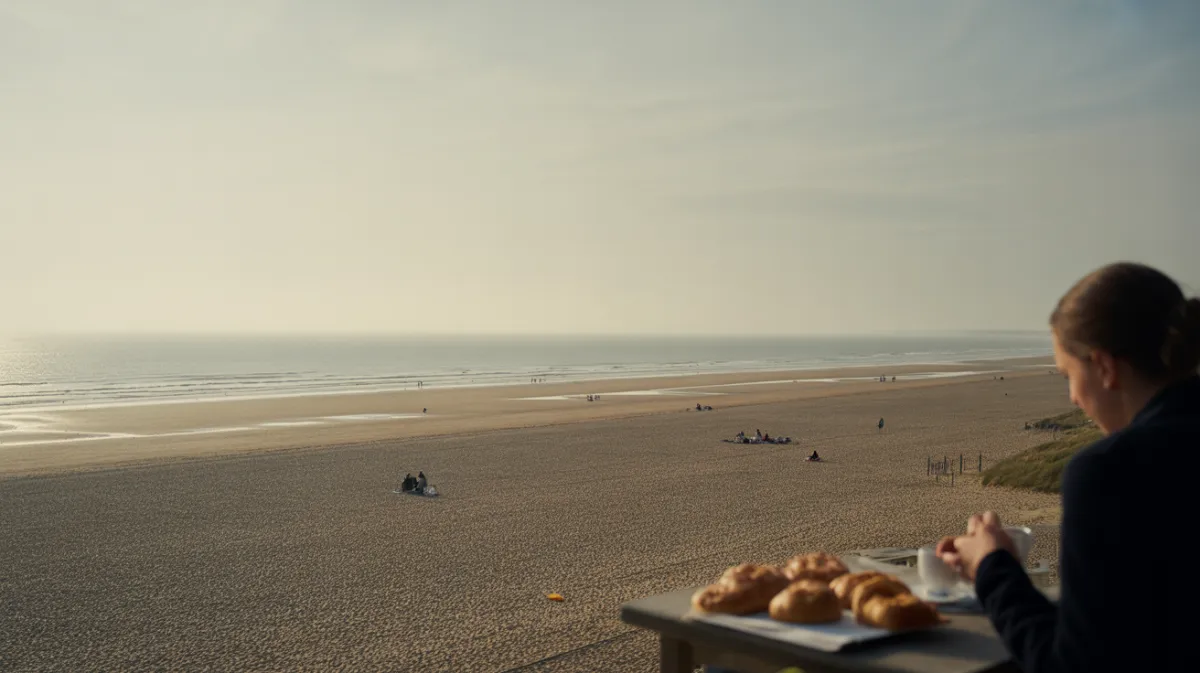 Dégustation de pâtisseries face à la mer